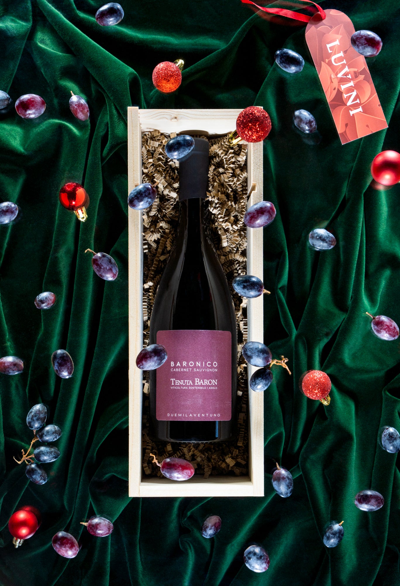 Vánoční dárkový box Baronico - Merlot