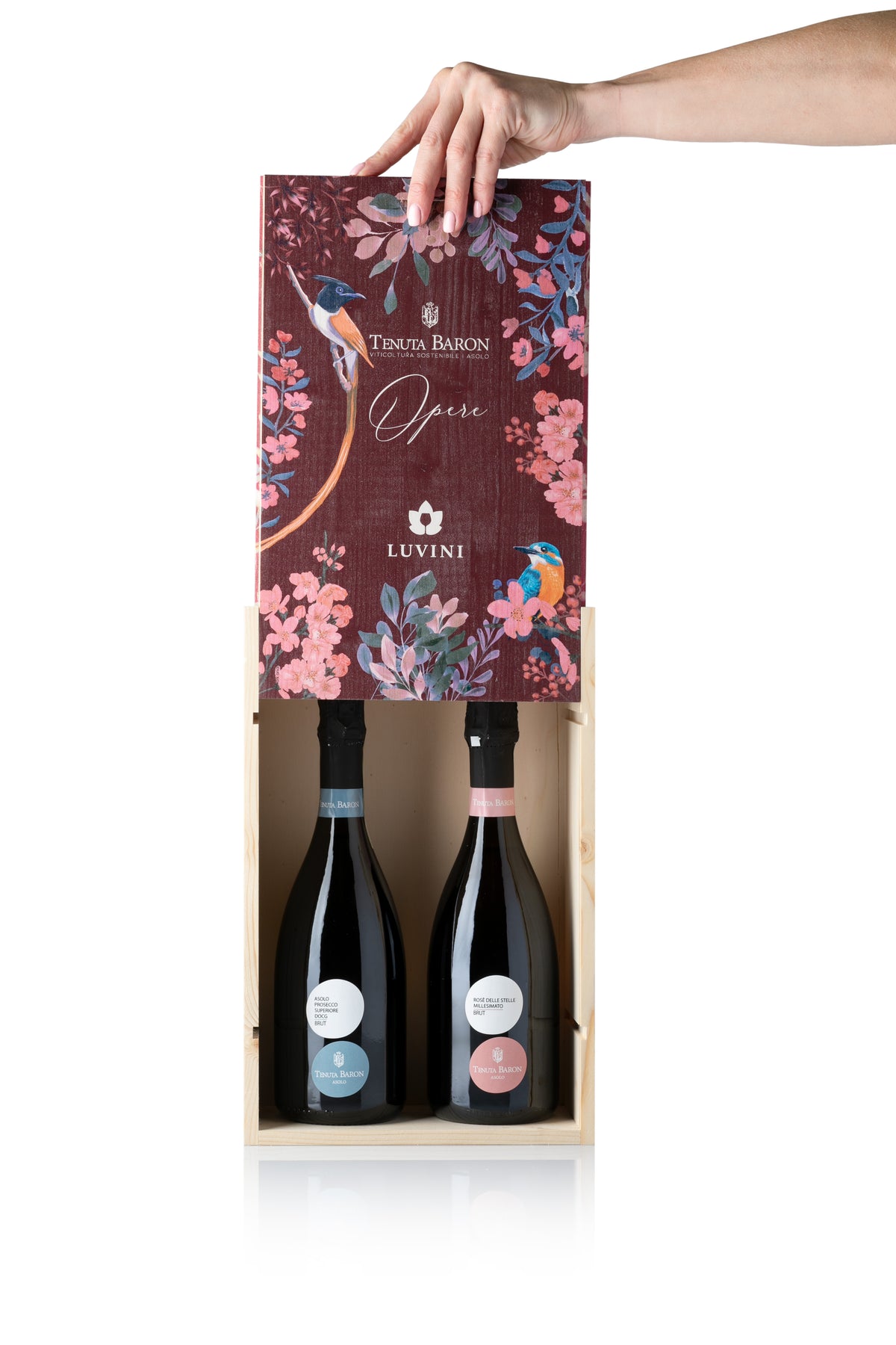 Dárkový box Tenuta Baron Opere v červeném provedení