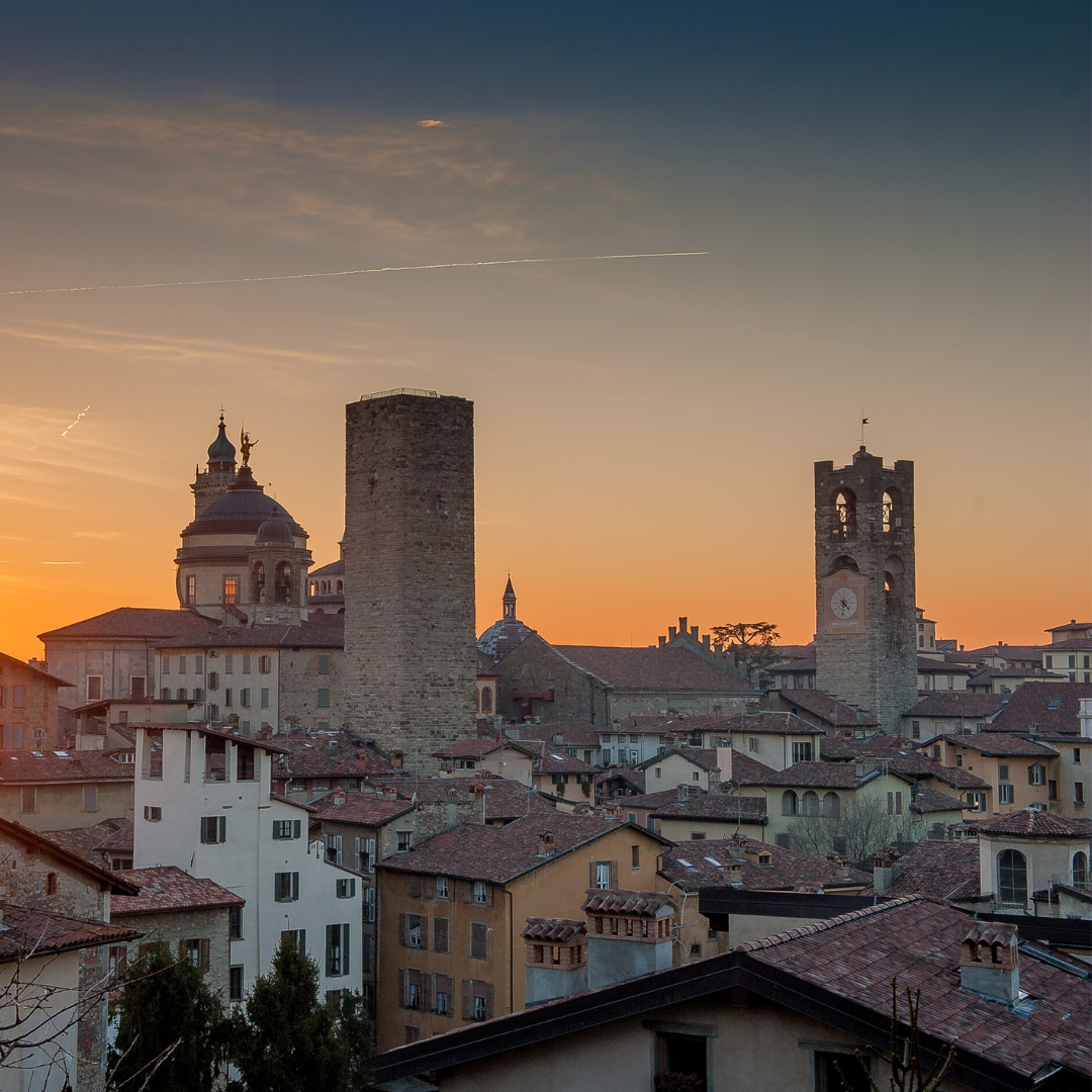 Pohled na město Bergamo